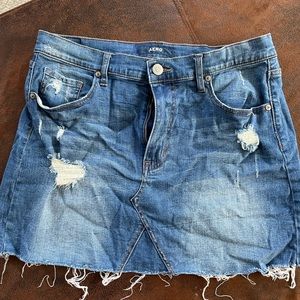 Aero denim mini skirt